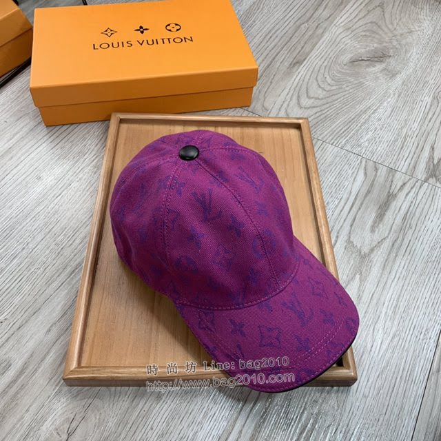 LV男女同款帽子 路易威登印花棒球帽鴨舌帽  mm1766